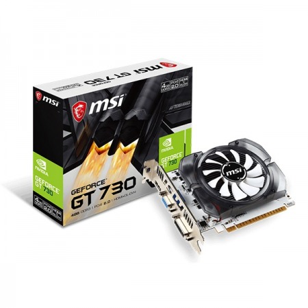 TARJETA DE VIDEO NVIDIA MSI GT730K 4GB DDR3 GeForce® GT 730 PCI 2.0 750MHz 128bit