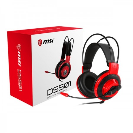 HEADSET MSI DS501 GEAR GAMING | AURICULAR CON MICROFONO 3.5MM