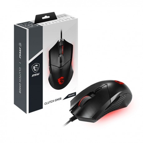 MOUSE GAMER MSI GM08 CLUTCH 3200DPI