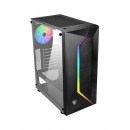 CASE GAMING MSI MAG FORGE 100R VAMPIRIC AIRFLOW 2 FAN RGB / VIDRIO TEMPLADO / FILTRO MAGNETICO