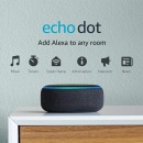 AMAZON ECHO DOT 3RA GENERACION BLACK CON ASISTENTE VIRTUAL ALEXA 120/220V