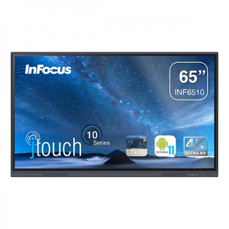 Pantalla Interactiva 65" InFocus Serie JTouch 10 INF6510 4K Android 11 ARM Cortex A55