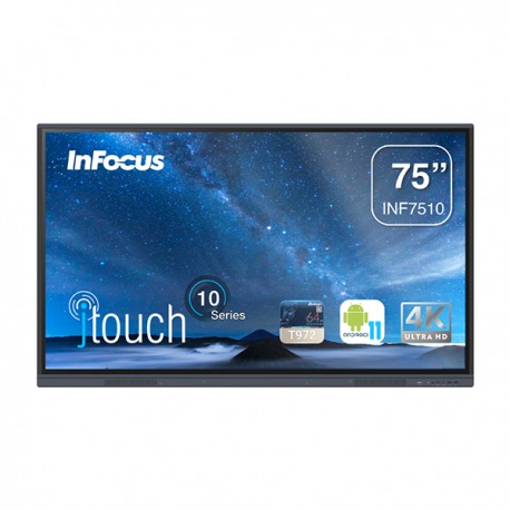 Pantalla Interactiva 65" InFocus Serie JTouch 10 INF6510 4K Android 11 ARM Cortex A55