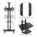 Soporte Móvil ajustable RC1500P para Pantalla 44" - 60" hasta 45.5KG de peso Negro