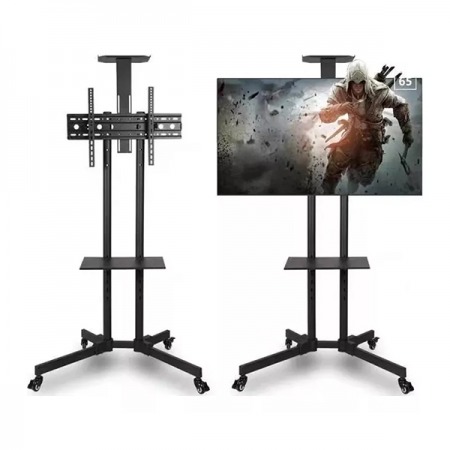 Soporte Móvil ajustable MT1005 para Pantalla 32" - 70" hasta 50KG de peso Negro