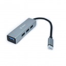 Adaptador Multipuerto TERRAX TX-HUB20C USB Tipo C a 4 USB 2.0