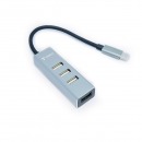 Adaptador Multipuerto TERRAX TX-HUB20C USB Tipo C a 4 USB 2.0