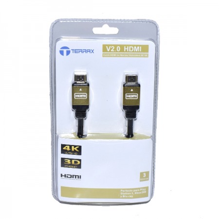 Cable HDMI TERRAX 4K 3 metros