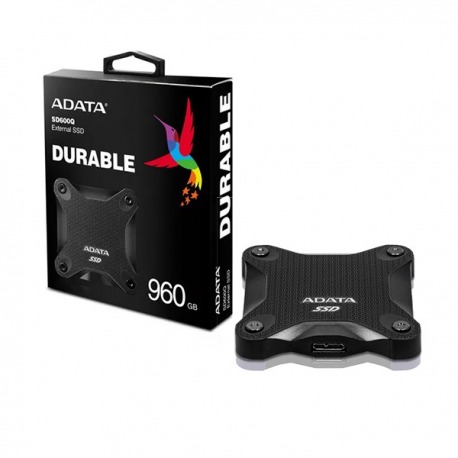 DISCO EXTERNO SSD ADATA SD600Q 240GB NEGRO 3D NAND USB3.2